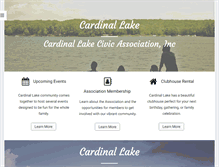 Tablet Screenshot of cardinallake.com